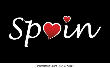 Spain Logo Type Writing