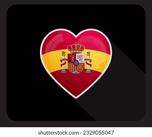 Icono de bandera del Orgullo de Amor en España
