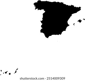 SPAIN MAP with its administrative divisions and regions