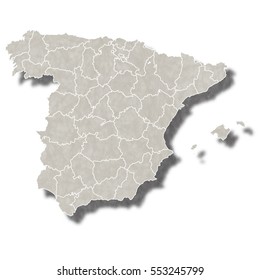 Spain map city icon