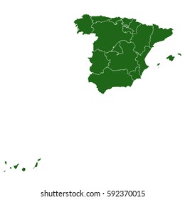 Spain map country icon