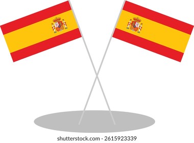 Spain Map And Flag Stork Design