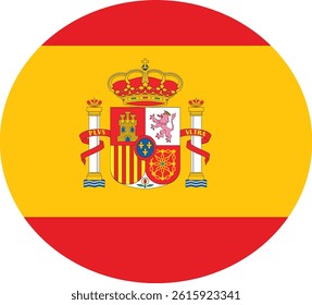 Spain Map And Flag Stork Design