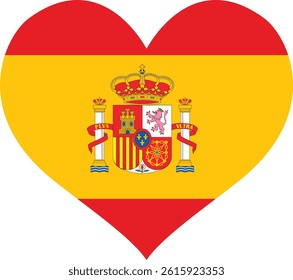 Spain Map And Flag Stork Design