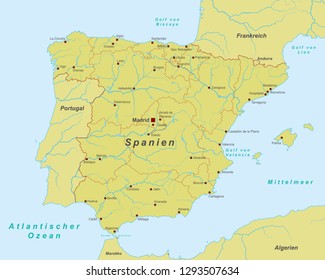 Spain - Map of Spain (high detailed)