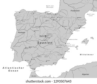 Spain - Map of Spain (high detailed)