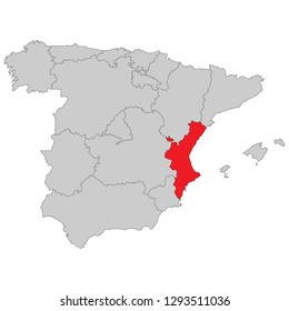 Spain - Map of Spain (high detailed)