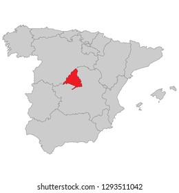 Spain - Map of Spain (high detailed)