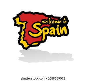 Spain map icon