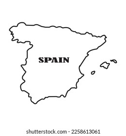 spain map icon vector illustration symbol design