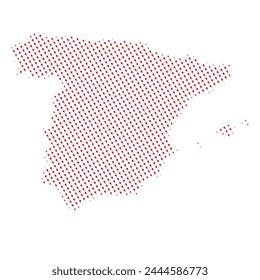 Spain map with padel image