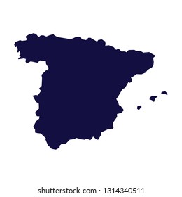 Spain Map Vector