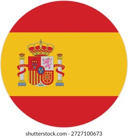 spain natinal flag icon illustration 
