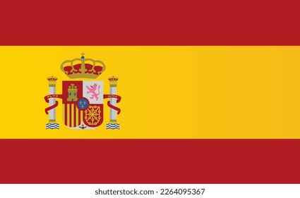 Spain national emblem  flag. vector illustration