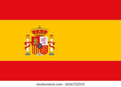 Bandeira nacional da Espanha. Bandeira de Espanha