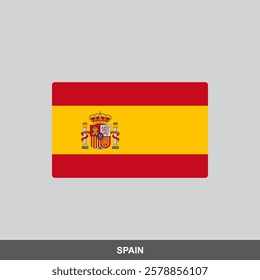 Spain national flag vector design