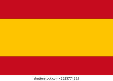 spain national simple flag, spanish state flag vector illustration