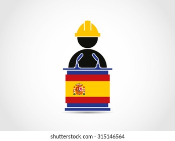 Spain Podium Speech Labor
