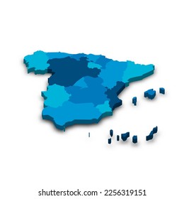 Spain political map of administrative divisions