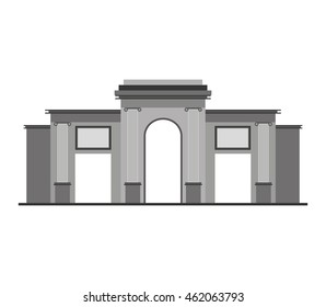 spain portal building icon vector illustration design