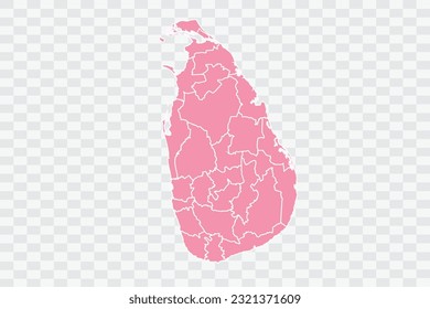 Spain Provinces Map Rose Color Background quality files png