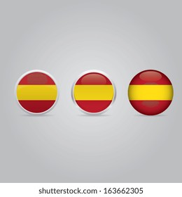 Spain Round Icons