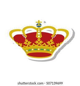 spain shield crown isolated icon vector illustration design