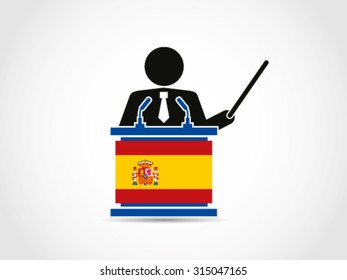 Spain Speech Podium Analyze Teacher