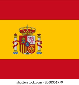 Spain Square Country Flag Icon