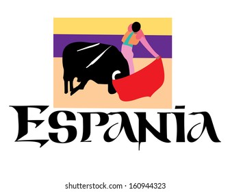 Spain Vector Hand Lettering and Drawing