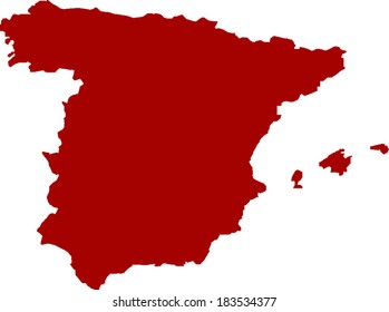 Spain Vector Map