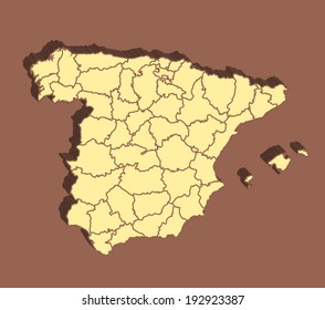Spain Vector Map