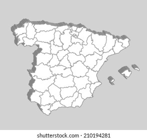 Spain Vector Map