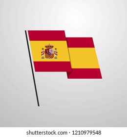 Spain waving flag
