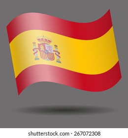 Spain waving flag