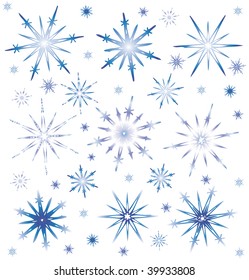 Spakling Snowflake Set