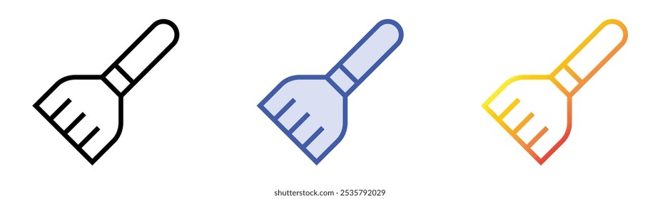 spalter icon. Linear, Blue Fill and Gradient Style Design Isolated On White Background