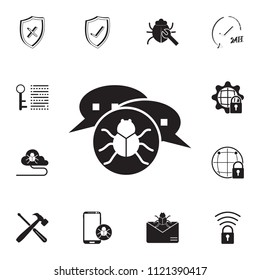spam attack icon. Detailed set of cyber security icons. Premium quality graphic design sign. One of the collection icons for websites, web design, mobile app on white background