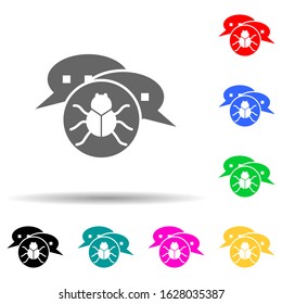 spam attack multi color style icon. Simple glyph, flat vector of cyber security icons for ui and ux, website or mobile application