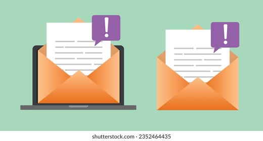 Spam attention caution email message notification