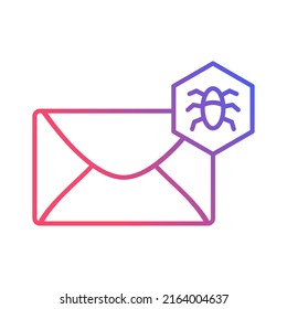 Spam And Bug Mail Filter  Icon Logo Concept