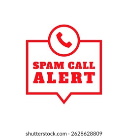 spam call alert notification background