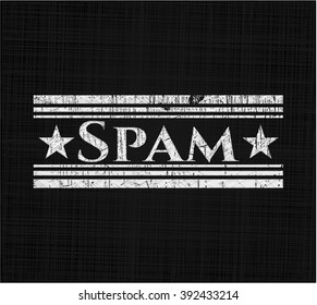 Emblema de pizarra de correo basura
