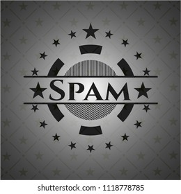 Spam dark emblem. Retro