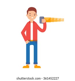 Spam email concept vector illustration