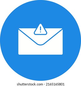 Imagen vectorial de icono de correo basura. También se puede usar para la ciberseguridad. Adecuado para aplicaciones móviles, aplicaciones web y medios impresos.