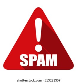 Spam Exclamation hazard sign