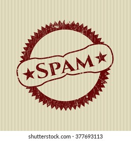 Spam grunge style stamp