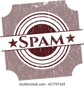 Spam grunge style stamp