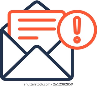 Spam Icon Color Line Vector Illustration